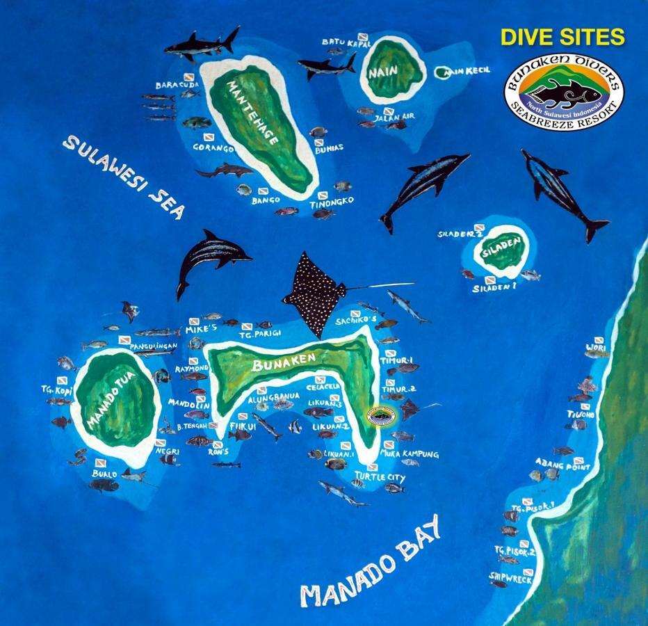 Bunaken Divers Sea Breeze Resort Zewnętrze zdjęcie